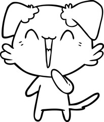 laughing little dog cartoon