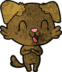 laughing cartoon dog