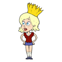 cartoon person wearing crown
