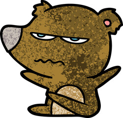 angry bear cartoon