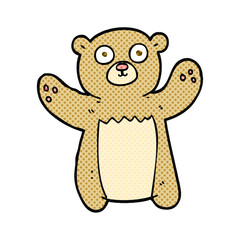 freehand drawn cartoon teddy bear