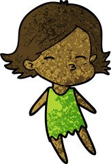 cartoon woman