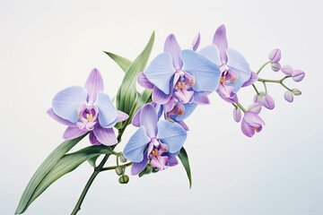 Fototapeta na wymiar Illustration of an orchid
