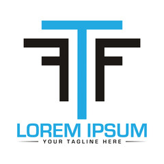 Fototapeta premium TF Logo Design Creative and Modern Logo Design 