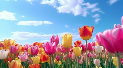 tulips in spring