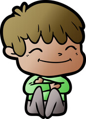 cartoon happy boy