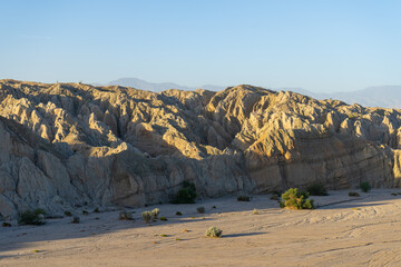 Box Canyon Wash, a dry, dusty, empty canyon in Southern California. Pictures taken in the morning light