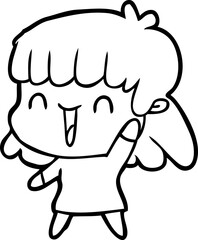 cartoon woman