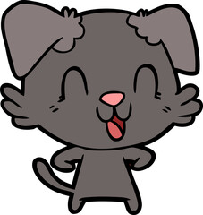 laughing cartoon dog