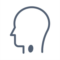 Painful Sore Throat Symbol . Sore Throat Line and Silhouette Icon Set. Male Head with Symptoms of Angina, Flu, Cold Pictogram. Isolated Vector illustration.