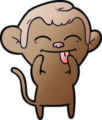 funny cartoon monkey