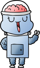 Obraz premium happy cartoon robot