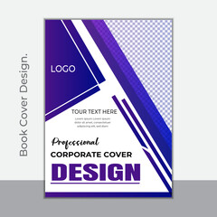 Fototapeta premium Professional Business book cover, new annual report, print-ready business cover design, book cover design eps file print-ready, company profile, business profile, flyer, brochure, banner, social 