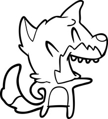 laughing fox cartoon