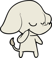 cartoon smiling elephant