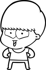 cartoon happy boy