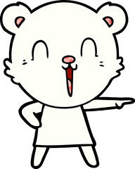 happy polar bear cartoon