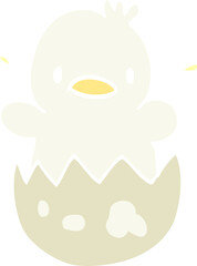 cartoon doodle baby duck