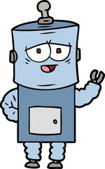 cartoon robot