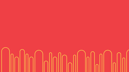 Obraz premium Abstarct wavy minimalist line background in red color.