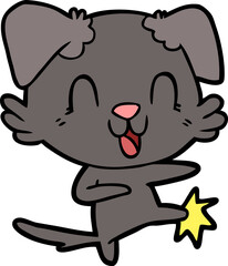 laughing cartoon dog