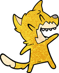 laughing fox cartoon