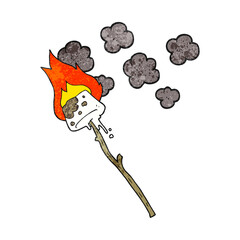 freehand textured cartoon marshmallow