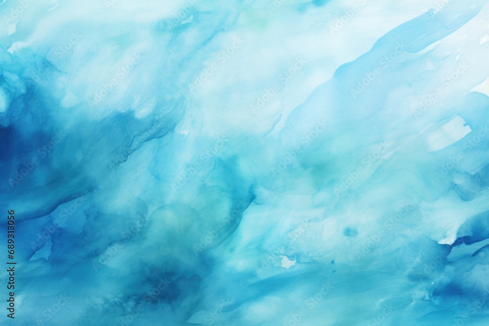 Poster a beautiful abstract painting featuring shades of blue and white. perfect for adding a touch of colo