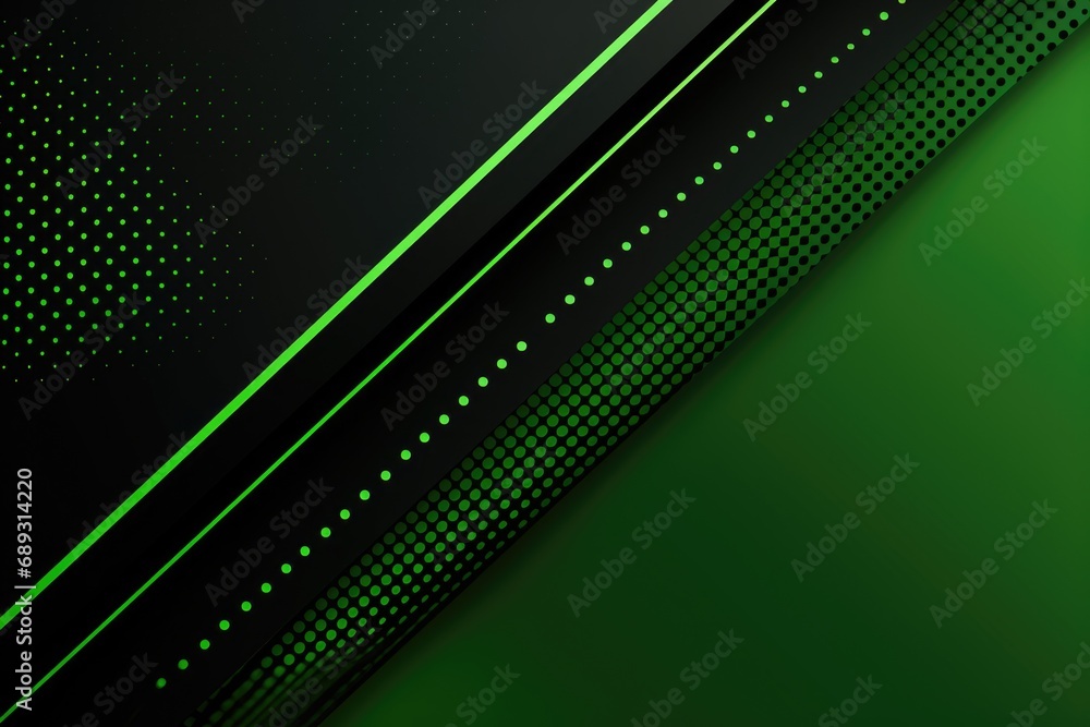 Poster a vibrant abstract background featuring green and black dots. suitable for various design projects