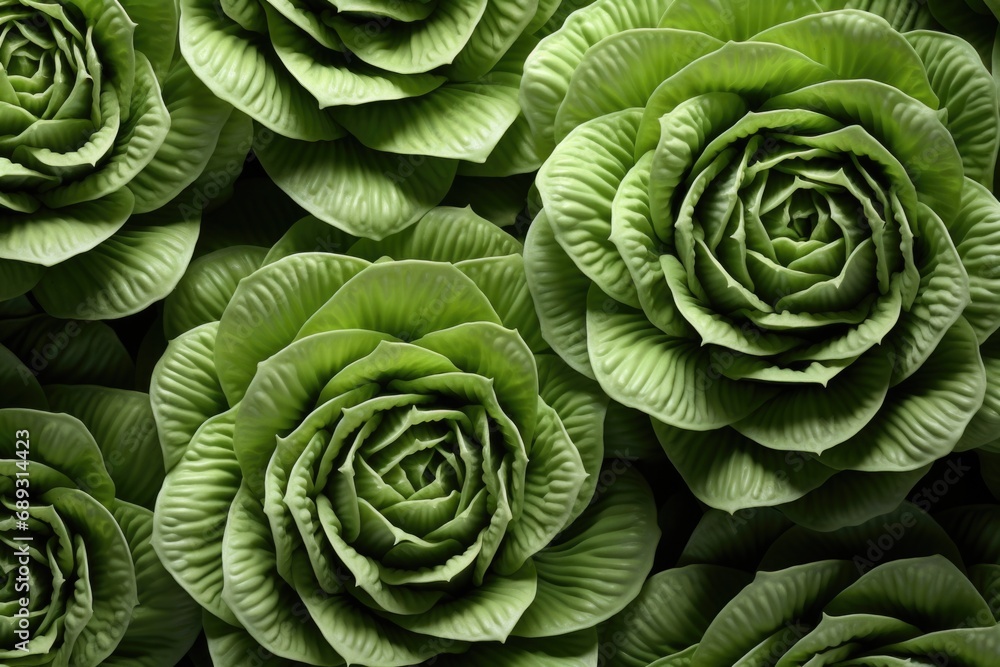 Poster A close-up view of a bunch of green flowers. Perfect for adding a fresh touch to any design or project