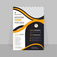 expert modern home real estate flyer design mock up