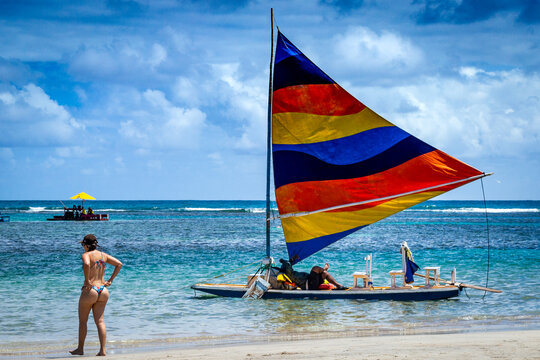 Jangadas of Brazil - Porto de Galinhas - Pernambuco state