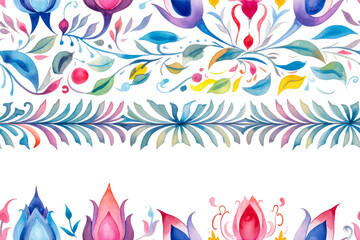 Fototapeta na wymiar Seamless watercolor floral pattern. Hand-drawn illustration.