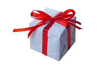 New Year's gift wrapped in paper