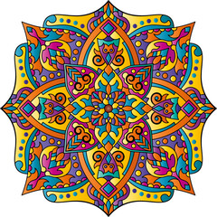 Mandala. Ethnic round ornament. Vector illustration.