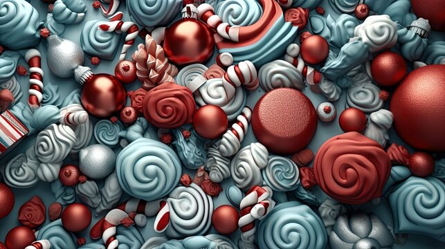 fractal background with circles