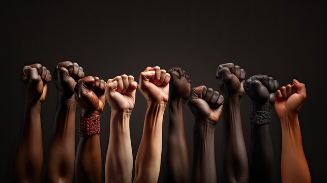 A diverse group of friends collaborating and working together with solidarity and non-discrimination
