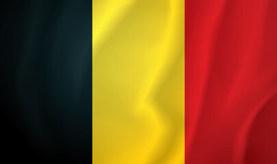 Flag of Belgium. Vector drawing icon