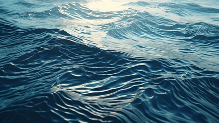 A close-up shot of a rippling lake surface, with each ripple creating a unique texture. - obrazy, fototapety, plakaty
