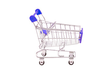 Empty Shopping Cart isolated on white background