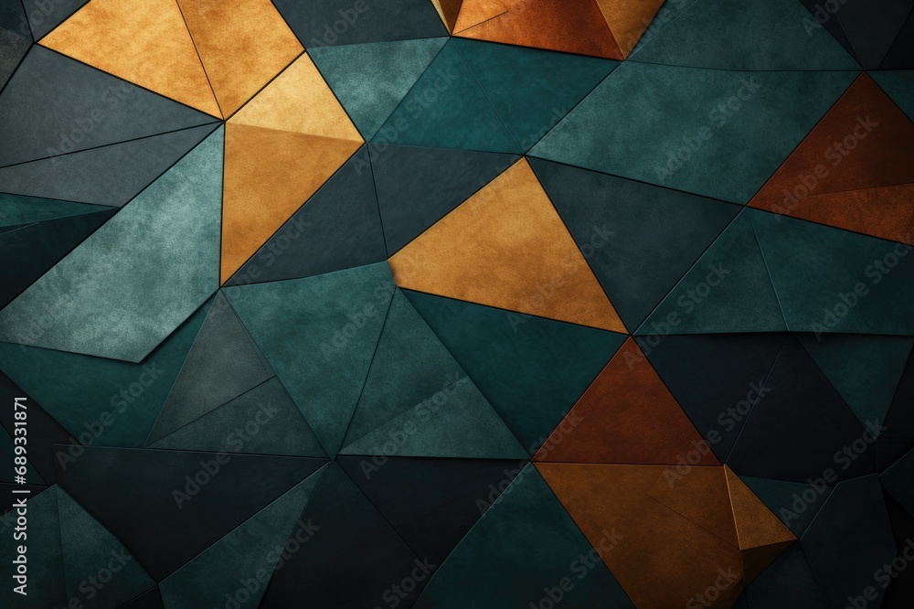 Poster abstract geometric background with triangles. 3d rendering, 3d illustration.