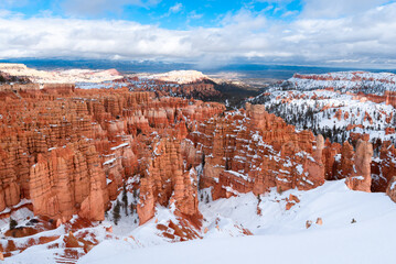 Amphitheater of Bryce Canyon National Park, Utah in USA	 - 689332253