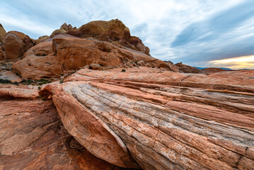 White Domes at Valley of Fire State Park, Nevada, USA - 689332265