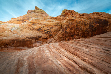White Domes at Valley of Fire State Park, Nevada, USA - 689332271