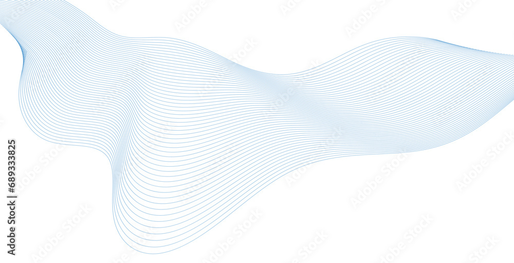 Poster abstract blue wave background. blue minimal round lines abstract background. abstract blue wave line