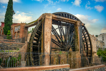 Ancient engineering of the Big Wheel in the Huerta de Abarán, Region of Murcia, Spain