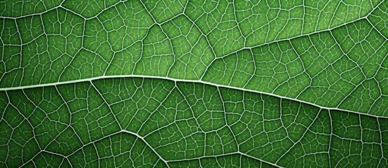 close up of a green leaf with fine grain, abstract horizontal background. ecology and environment  concept, world earth day