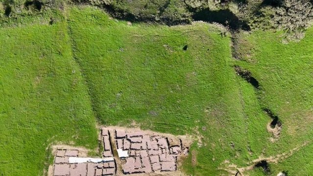 The ancient pre-Roman city of Tejada La Vieja located near Sevilla, Spain and was home to the Tartessians, Phoenicians and Turdetan People