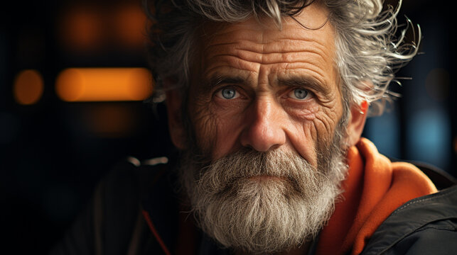 Portrait of elderly man.