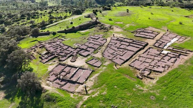 The ancient pre-Roman city of Tejada La Vieja located near Sevilla, Spain and was home to the Tartessians, Phoenicians and Turdetan People